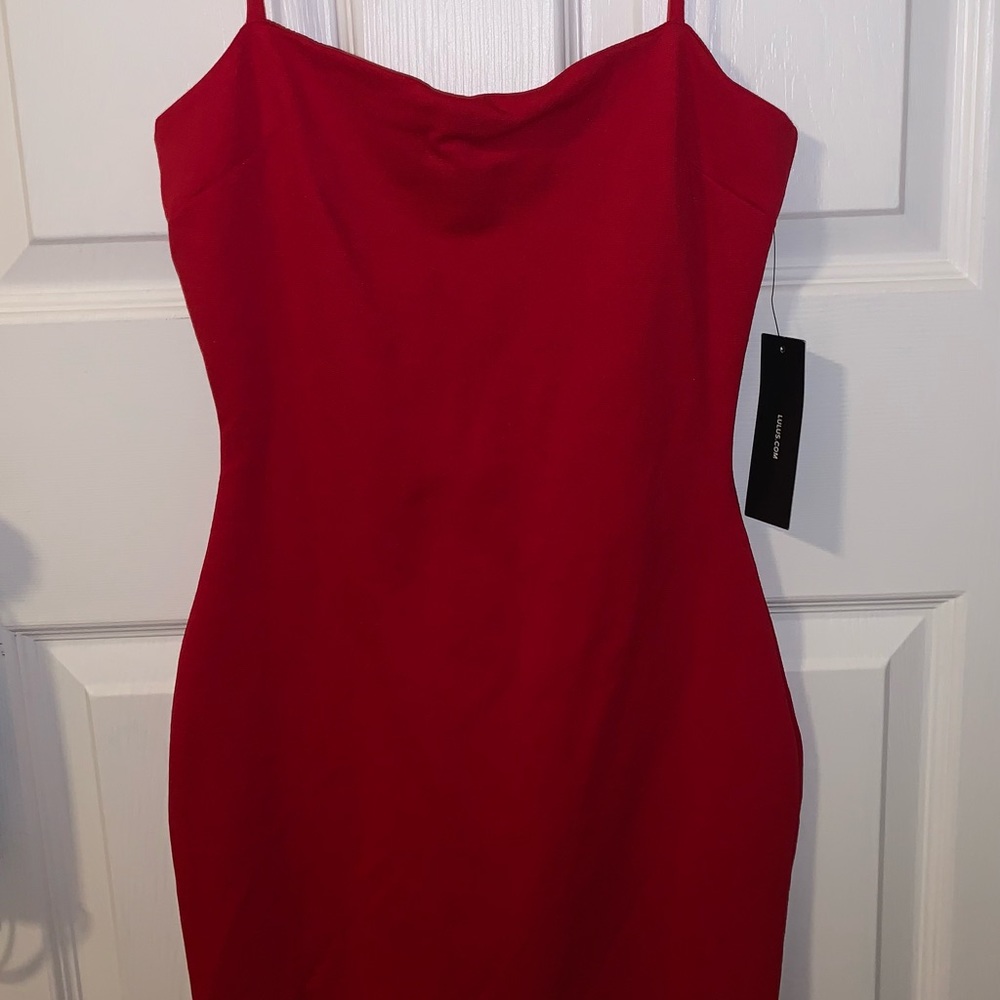 Lulus red mini bodycon dress size extra small